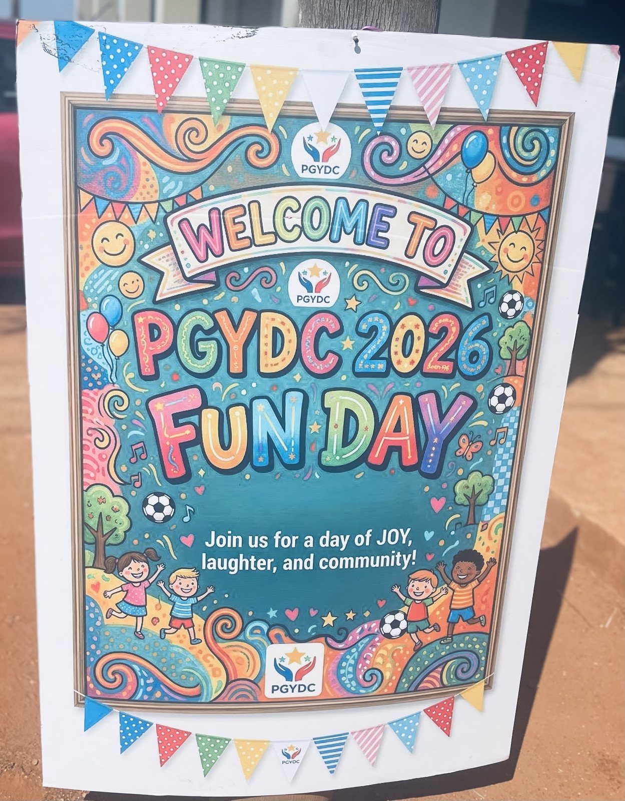 PGYDC 2026 Fun Day welcome poster